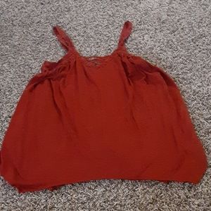 No boundaries rust color tank top m